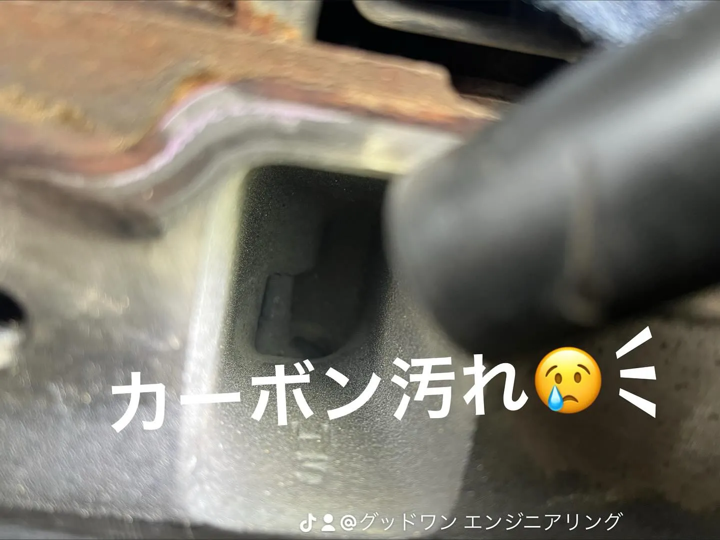 ディーゼルエンジンインテークの汚れ😢